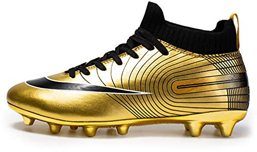 LucaSng Zapatillas de Fútbol Hombre Profesionales Botas de Fútbol Spike Aire Libre Atletismo Training Zapatos de Fútbol Ligero Tacos Fútbol Zapatos de Fútbol Deporte Niños (Elevado Estilo 1, 34)