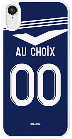 MYCASEFC Coque Football Personnalisable Bordeaux Samsung Galaxy Note 10 Lite / A81 en Silicone. Housse de Foot pour Smartphone personnalisée et fabriquée en France en TPU