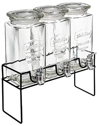 Secret de Gourmet - Distributeur de Boisson Modern Wood 4,5L Transparent