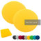 heimtexland ® 2er Pack Sitzkissen Filz Stuhlkissen Bodenkissen Polster Stuhlauflage Indoor Outdoor Kissen rund Typ631 Filzkissen senfgelb 35x35 cm 2 Stück