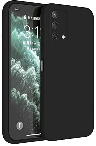 Topme Coque pour Oppo A74 (4G) (6.43 inches) Etui Housse, Protecteur de Peau en Silicone TPU - Le Noir