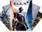 GKIKZ ELEX Poster, 5 Stück Geschenkideen, Teen Game Series Poster, für Zuhause, Schlafzimmer, Flur und Wohnheim, Wanddekoration, einfacher und personalisierter Poster-Kunstdruck, 25,4 x 35,6 cm