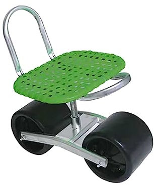 JISADER Gartenhocker mit Rädern, Gartenwagen-Rollsitz, rollender Gartensitz, Rasenwagenwagen für den Außenbereich