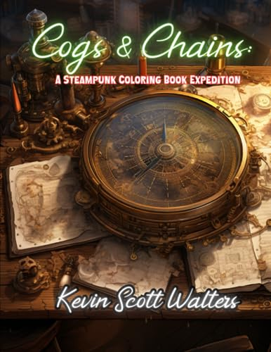 Cogs & Chains: A Steampunk Coloring Expedition: Intricate Illustrations of Steampunk Contraptions
