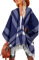 breezy lane Damen Schal Wrap Plaid Poncho Cape Übergroße Open Front Strick Umhang Quaste Decke Cardigans für Herbst Winter Urlaub