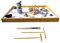 NATURALTOUCH Japanese Miniature Zen Garden Kit Natural Stone Themed Zen Garden Set Made of Natural Materials in Eco-friendly Packaging Ideal for Meditation, Relaxation or Gifting (DESIGN A)