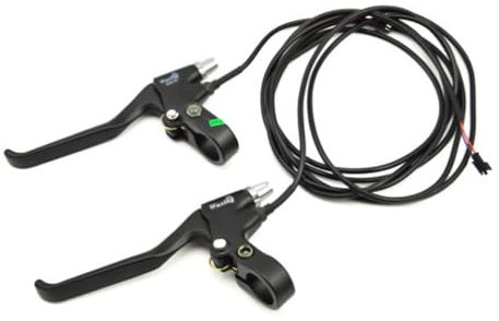 Risegun 1 Paar Fahrrad Bremshebel, Aluminiumlegierung Fahrradbremsgriff mit Bremskabel für Mountain Bike, MTB, Road Bike, Faltrad, Lenker 22 mm Durchmesser