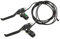 Risegun 1 Paar Fahrrad Bremshebel, Aluminiumlegierung Fahrradbremsgriff mit Bremskabel für Mountain Bike, MTB, Road Bike, Faltrad, Lenker 22 mm Durchmesser