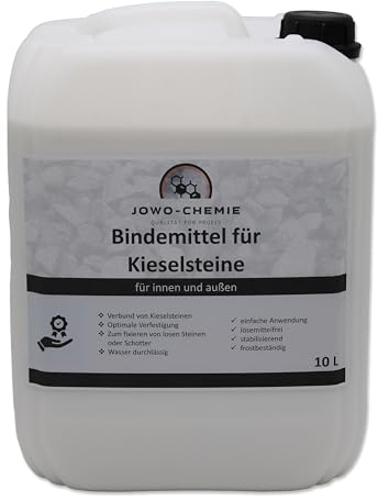 Résine pour graviers et gravillons de toutes sortes, pour chemin de fer, jardin, route en pierre, 10 l
