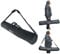 Rockville ESB2 Carry Bag for Pair Tripod DJ Speaker Stands, Foam Padding, Divider, Adjustable Strap, for Mobile DJs and Live Events