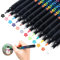 AivaToba Paint Pens & Acrylic Markers for Rock Painting Kit, ​​Craft Kits for Adults Kids, 12 Colours Permanent Graffiti Pens, Acrylic Paint Pen Kits for Arts & Crafts, Fabric/Wood/Glass/Ceramic​​