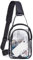 TYXHXTF Transparente Umhängetasche, Clear Sling Bag, Crossbody Schulterrucksack, Durchsichtige Brusttasche, für Damen Herren Stadion Arbeitskonzert Reisen
