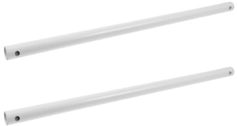 Housoutil Tige De Ventilateur De Plafond 2 Pièces 50 Cm Tige De Ventilateur De Plafond En Métal Longue Tige De Descente Ventilateurs De Plafond Trou Unique