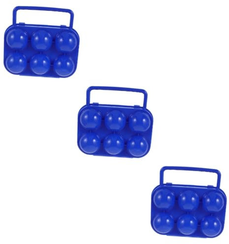 VANZACK 3pcs Box Double Egg Storage Box Material Egg Holder Camping Picnic Accessory