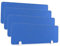 Schreibtisch-Trennwand, 4 Stück, akustische Schreibtisch-Trennwand zur Reduzierung von Lärm und visuellen Ablenkungen, freistehende Schreibtischplatte (Blau, 30 x 80 cm)
