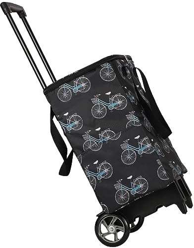 Cool Bag on Wheels 44L - Insulated Trolley Cooler Box for Picnics and Camping, Portable Wheeled Cool Bag for Food and Drinks, Rolling Cool Box with Handle