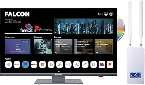 FALCON WebOS 24” SMART COMBO FHD Camping TV and Mobile Internet Combined Solution