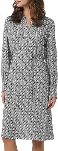Comma Crêpe-Kleid mit Icon-Muster