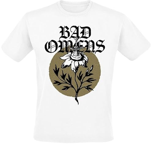 Bad Omens Sunflower Männer T-Shirt weiß XL 100% Baumwolle Band-Merch, Bands
