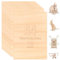 YAYODS 10 unidades A4 de madera contrachapada de 6 mm – Tablero de partículas contrachapado – Placa multiplex Madera Láser – Corte aglomerado – Planchas de madera para manualidades – Láser para madera