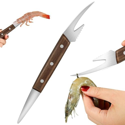 Rrlihjgu Prawns Peeler | Shrimp Cutter, Portable Fish and Seafood Food Preparation Professional Chef Home Cooking