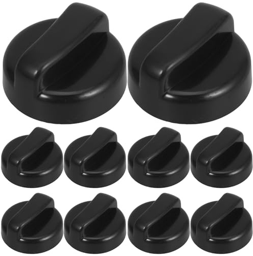 TOYANDONA 10 Stück Bedienknöpfe Gasheizstrahler 8mm Buchse Schwarz Ersatzteile für Terrassenheizer Kamine und Grills Außenheizung Vielseitig Einsetzbar Langlebig und Wiederverwendbar