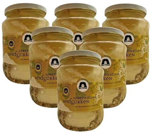 6 Gläser Markus Spreewald Senf Gurken Groß 6er Pack