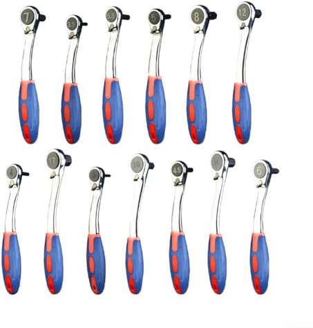 Ratchet Wrench, 72 Teeth Drive Socket Bit Dual Purpose Quick Release, 3-17MM Hex Key Single-Head 72-Tooth Crank Tool(4mm)