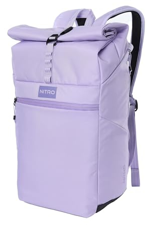 NITRO Rucksack Cosmo – Stylischer Schul‑ & Freizeitrucksack, Rolltop, gepolstertem Rücken, 24-26L