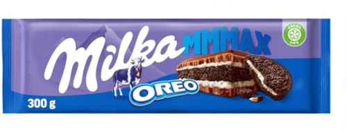 MILKA Mmmax Tablette de chocolat au lait et oreo 300 g