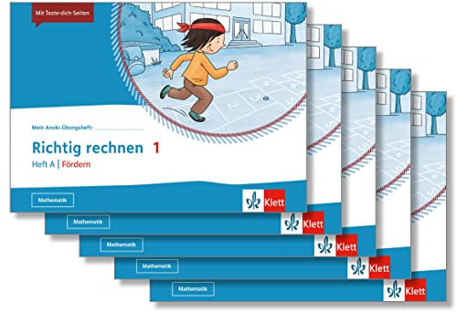 Richtig rechnen 1. Heft A | Fördern: Übungsheft im 5er-Paket Klasse 1 (Mein Anoki-Übungsheft)