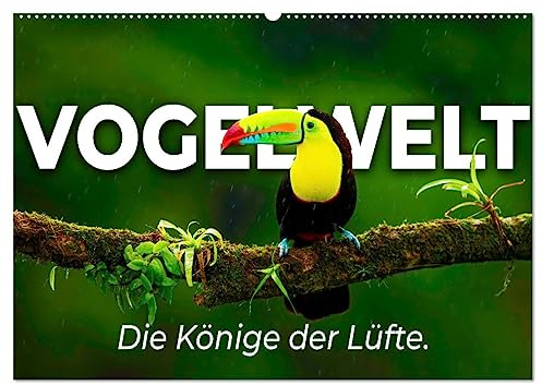 Vogelwelt - Die Könige der Lüfte. (Wandkalender 2026 DIN A2 quer), CALVENDO Monatskalender: 12 unglaubliche Fotos aus der Vogelwelt. (CALVENDO Orte)