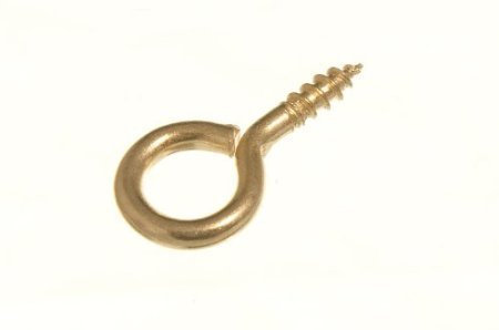 Screw Eyes EB Brass Plated 30mm x 6mm (Pack of 100)