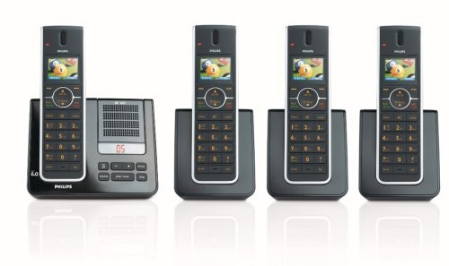 Philips SE6554B Cordless phone answer machine - telephones (DECT, Desk, Black, CSTN, AAA, Polyphonic)
