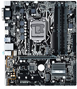 Asus PRIME B250M-A Gaming Mainboard Sockel 1151 (mATX, Intel B250, Kabylake, 4x DDR4-Speicher, USB 3.0, M.2 Schnittstelle)
