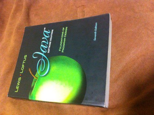 Java Software Solutions: Foundations of Program Design