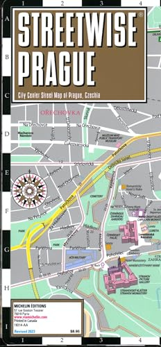 Streetwise Prague Map - Laminated City Center Street Map of Prague, Czech-Republic (Michelin Streetwise Maps)