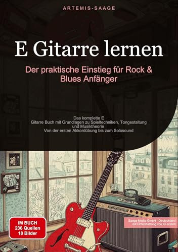 E-Gitarre lernen: Der praktische Einstieg für Rock & Blues Anfänger: Das komplette E-Gitarre Buch mit Grundlagen zu Spieltechniken, Tongestaltung und ... Akkordübung bis zum Solosound (Gitarre (DE))
