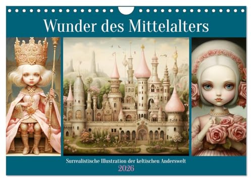 Wunder des Mittelalters. Surrealistische Illustration der keltischen Anderswelt (Wandkalender 2026 DIN A4 quer), CALVENDO Monatskalender: Die ... in tollen Illustrationen (CALVENDO Kunst)