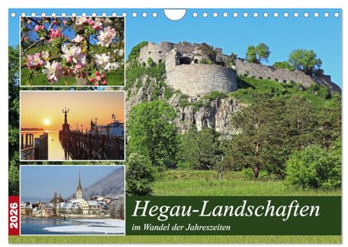 Hegau-Landschaften (Wandkalender 2026 DIN A4 quer), CALVENDO Monatskalender: Hegau-Landschaften im Wandel der Jahreszeiten (CALVENDO Natur)