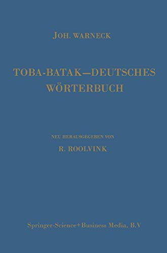 Toba-Batak - Deutsches Wörterbuch (German Edition)