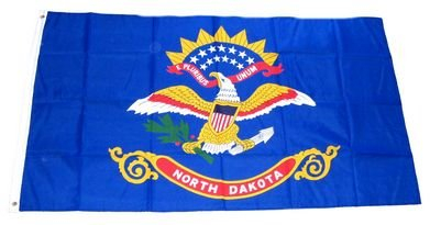 Fahne / Flagge USA North Dakota NEU 90 x 150 cm Flaggen