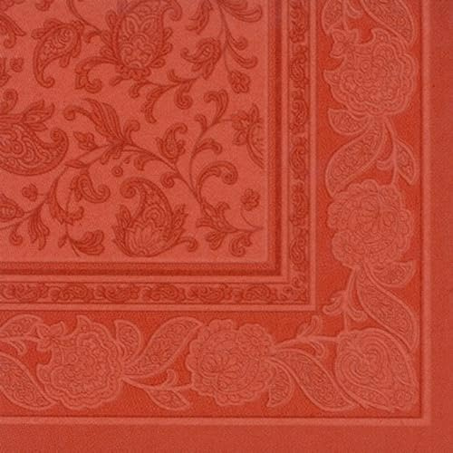 PAPSTAR 250 Premium Servietten ROYAL Collection 1/4-Falz 40 cm x 40 cm Terracotta Ornaments hochwertig