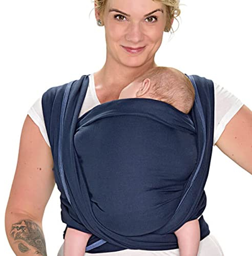 Hoppediz Baby-Tragetuch ab Geburt, Neugeboren bis Kleinkind, 100% Baumwolle, Helsinki 5,40 m