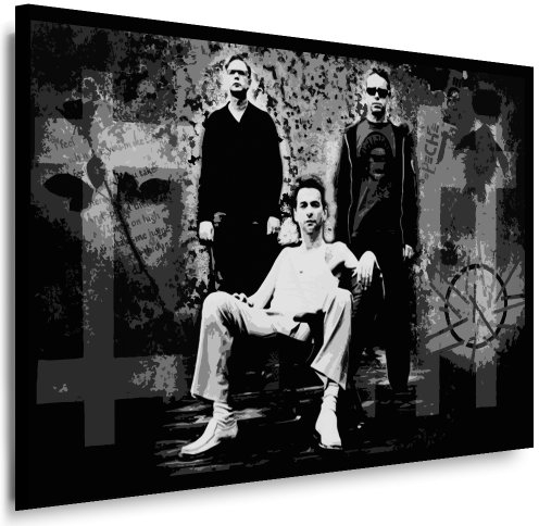 Leinwandbild Depeche Mode Leinwandbild fertig auf Keilrahmen/Leinwandbilder, Wandbilder, Poster, Pop Art Gemälde, Kunst - Deko Bilder