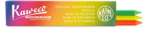 Kaweco Bleistiftminen Highlighter Mix 5.6 mm 3 Stück I Ersatz-Bleistiftminen für Fallbleistift in Grün, Geld und Orange I Bunte Stift-Minen 5.6 mm