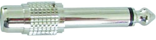 No Name 201534 X-5044 Audio Adapter [1x Klinkenstecker 6.35mm-1x Cinch-Buchse] Silber, 5 Stück