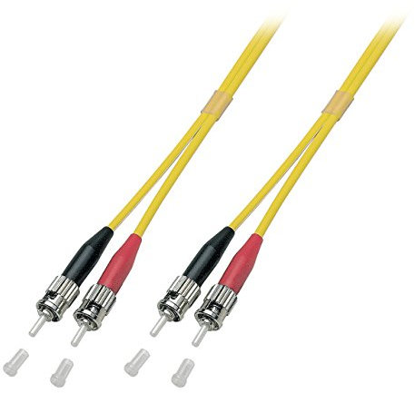 EFB-Elektronik o2003.050 0,5 m ST ST gelb LWL-Kabel – Glasfaserkabel von (ST, ST, 9 µm, 125 Mikrometer, gelb, männlich/männlich)