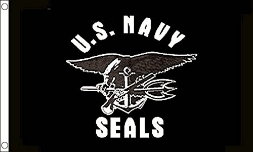 Flagtex Us Navy Seals, Bandiera Unisex-Adulto, Multicolore, L