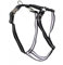 Feltmann Premium Hundegeschirr mit Alu-Max®-Metall-Steckschlössern, Soft-Nylonband schwarz Streifen 50-65 cm, 20 mm